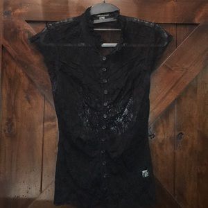 Twentyone black lace top. Size M